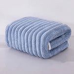 serviette microfibre séchage rapide rayée moderne blanc rose bleu douce absorption élevée sport toilette