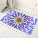 tapis sol mandala géométrique boho noir bleu vert rouge jaune or