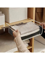 panier rangement multifonctionnel noir maille métallique moderne adhésif cuisine étudiant garde robe chambre