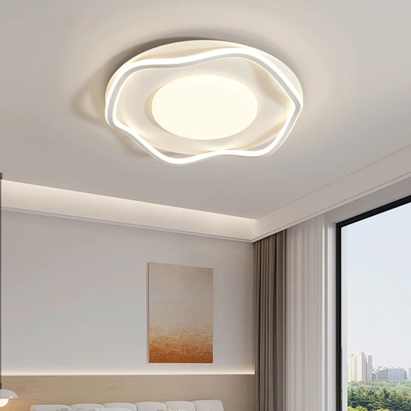 plafonnier led moderne blanc minimaliste éclairage quotidien télécommande 20+luminaires 10 15m² cuisine salle manger