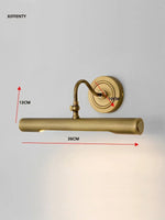 lampe miroir moderne noir doré éclairage mural fixé mur contemporain éclairage quotidien chambre coucher