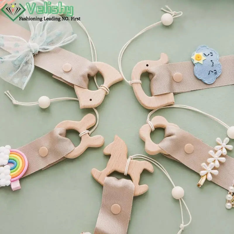 porte accessoires mural moderne rubans clips cheveux motifs floraux pois arc ciel nuages papillons