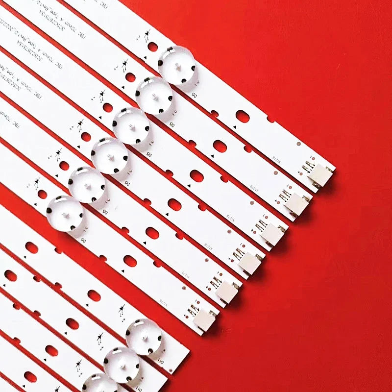 bande led 12 pièces blanc points noirs moderne connecteurs 3v