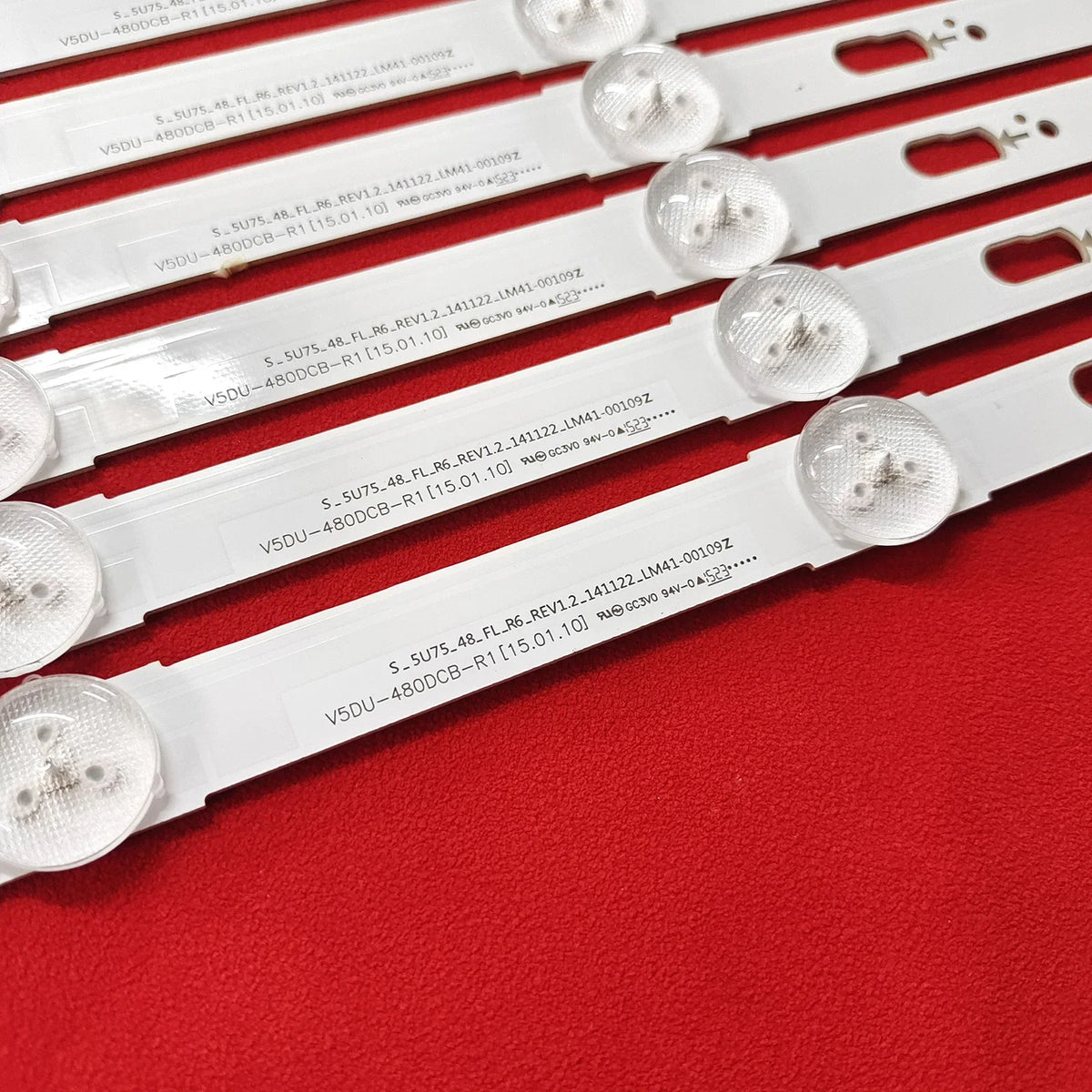 bande led rétro éclairage blanc moderne 973mm leds connecteurs fixations 3v
