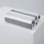 serviettes bain douces vert clair rayées absorption rapide coton polyester moderne