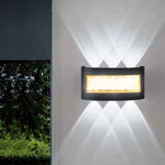 applique murale led moderne noire hexagonale contemporaine résistante intempéries 7w 9w 11w