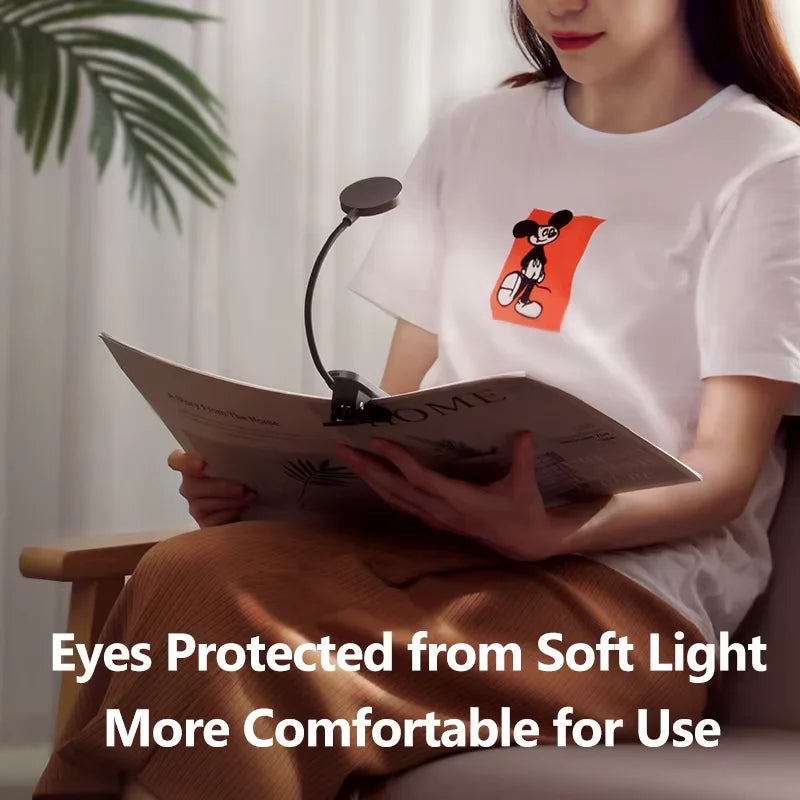 lampe moderne led rechargeable pince usb noir flux lumineux continu toucher interrupteur