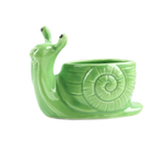 cache pot escargon sculpté créatif animalier jaune vert bleu rouge blanc maison