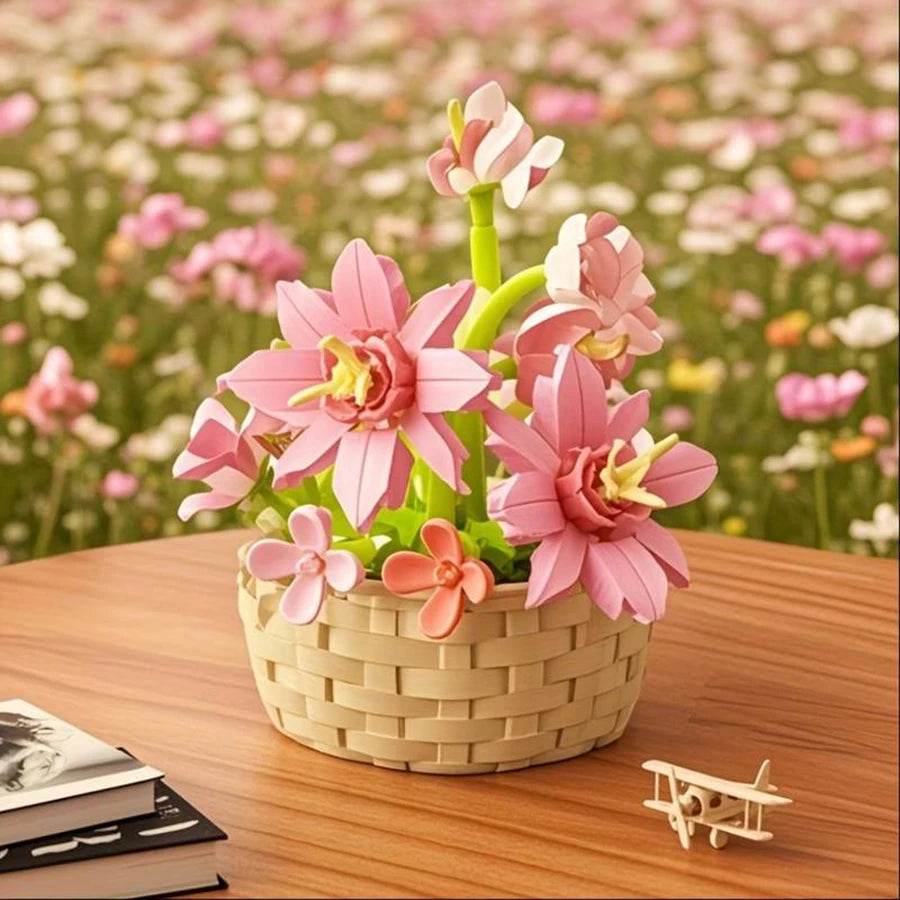 bouquets fleurs artificielles artisanal origami intérieur décoration maison anniversaire mariage vert rose jaune
