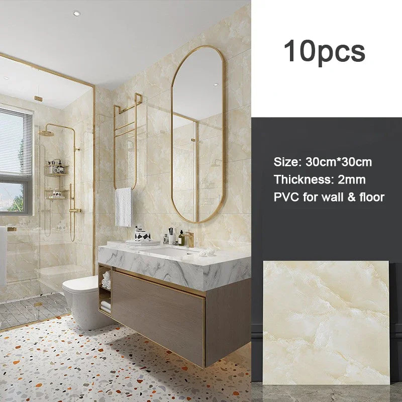 panneaux decoratifs murals marbre gris blanc adhésifs imperméables anti moisissures modernes resistant humidité respectueux
