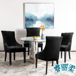 housse chaise velours extensible imprimé floral fauteuil salle manger moderne décoration