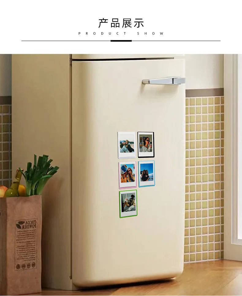 Cadre photo magnétique jaune pour Instax Square