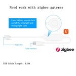 ruban led rgb multicolore adhésif contrôleur zigbee hub wifi câble usb moderne technologie