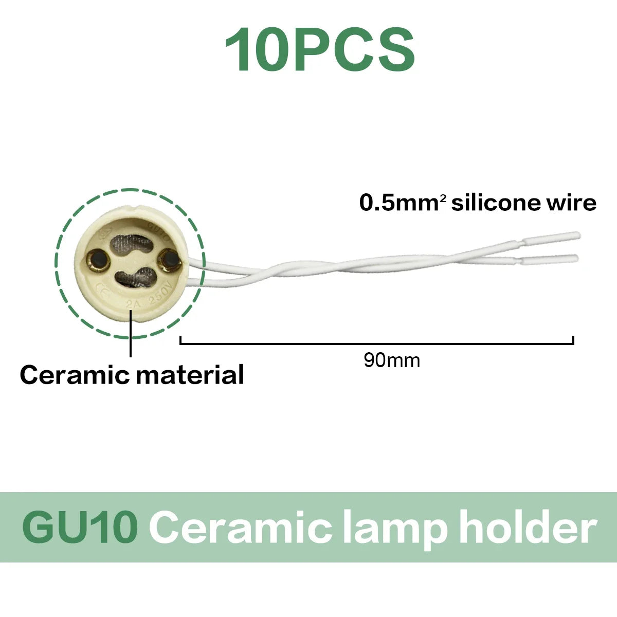 supports lampe led blanc noir clips modernes gu10 gu5.3 carré rond câble électrique