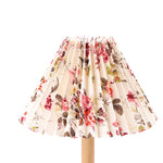 abat jour plissé moderne tissu floral rouge vert bleu beige rose blanc