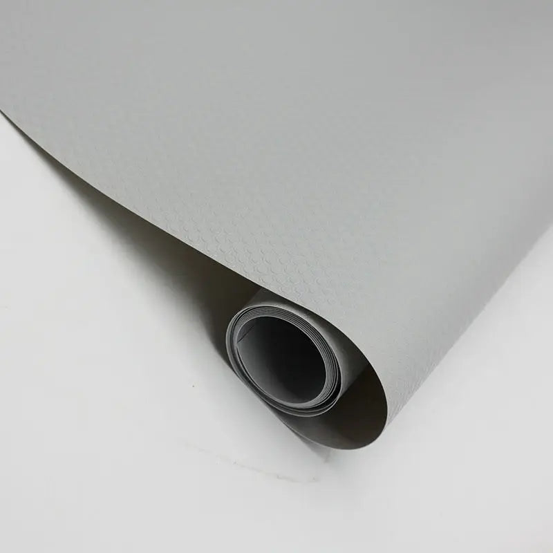 liners étagères anti poussière adhésifs gris clair texture micro perforée moderne cuisine réfrigérateur