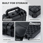 mallette rangement outils robuste portable texteure moussée intérieure industrielle đen