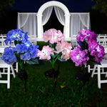 fleurs artificielles rose violet bleu blanc modernes extérieur piquet fixations