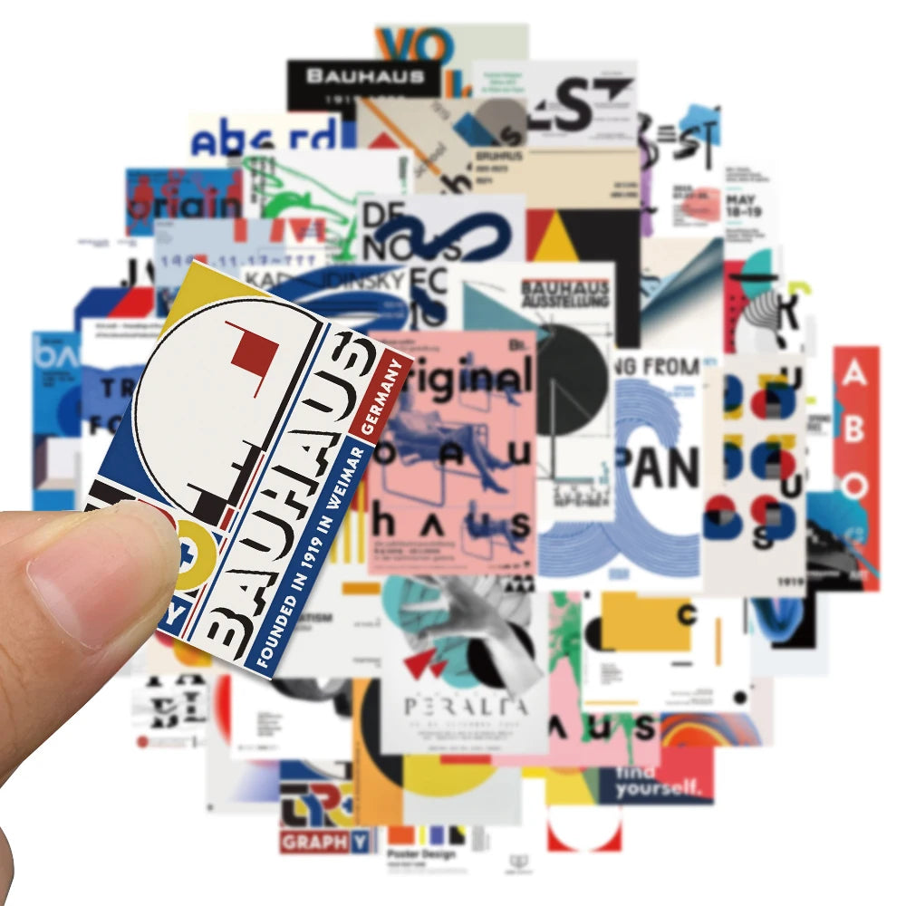 coque téléphone transparente moderne abstraite collage images géométriques colorées étanche écran solaire 40pcs
