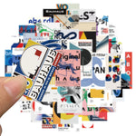 coque téléphone transparente moderne abstraite collage images géométriques colorées étanche écran solaire 40pcs