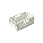 paniers pliables rangement réutilisables blanc rose modernes perforés respectueux environnement multifonctionnels petits moyens