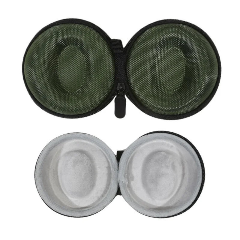 boîte rangement montre tissu maille noir vert olive violet moderne pratique zip