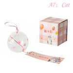 cloche vent japonaise transparente poissons floral ruban maison spa cuisine traditionnelle