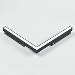 lampe d'angle led noir moderne fixations vis 16w dimmable dali tuya zigbee