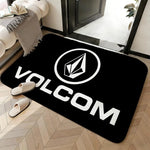 tapis sol moderne volcom logo noir microfibre absorbant antidérapant chambre salon