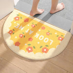 tapis bain floral pastoral absorbant doux antidérapant jaune rouge vert bleu orange blanc enfants