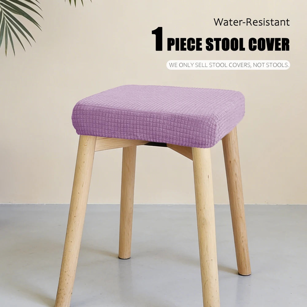 housse chaise moderne tissu carreaux gris élastique protection siège banquet mariage
