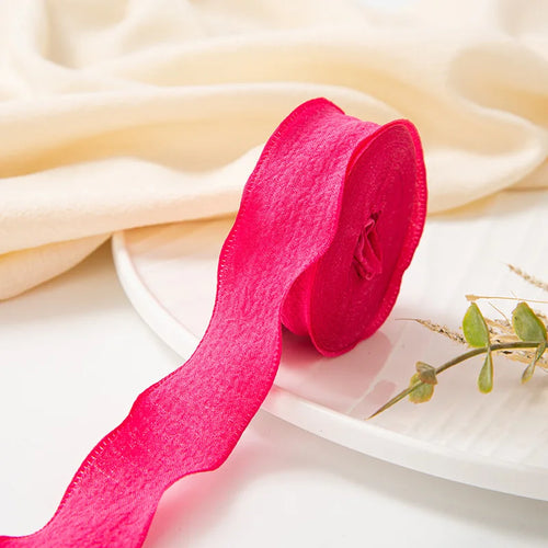 ruban dentelle plissé organza nylon décoratif fleur bricolage accessoire cheveux décoration fait main