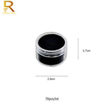 boîte bijoux simili cuir noir 60 compartiments clips velours intérieur classique
