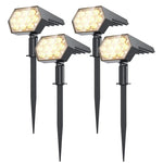 spots solaires led rechargeables ip67 moderne noirs hexagonaux autoinstallationextérieur 810h