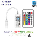 contrôleur led wifi moderne qr code compatible alexa assistant google 16 millions couleurs rgbw