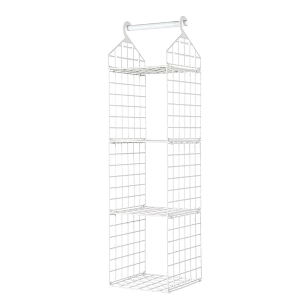 étagère suspendue moderne rose pâle étages hooks rangement serviettes pulls