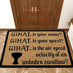 tapis d'entrée marron clair noir texte imprimé coquillage antidérapant moderne salon chambre coucher