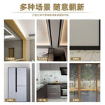 ruban decoratif adhesif or noir blanc marbre brillant moderne mur carrelage porte fenetre