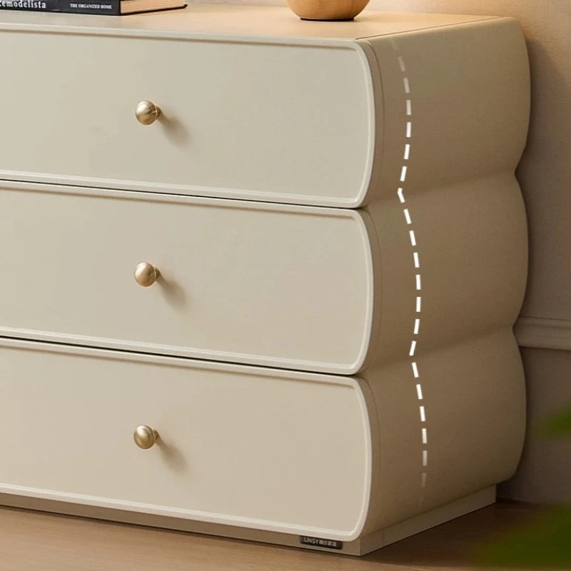 coiffeuse moderne commode six tiroirs miroir intégré tabouret tapis étoiles beige