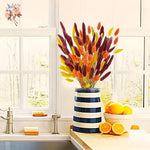 décoration intérieure bouquet artificiel orange jaune naturel dried flowers anniversaire mariage