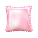 taies d'oreiller carreaux douces moderne confortables lit maison couleurs vert jaune rose orange beige