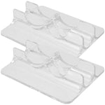 présentoir transparent patins roulettes support mur minimaliste utilitaire transparent plastique