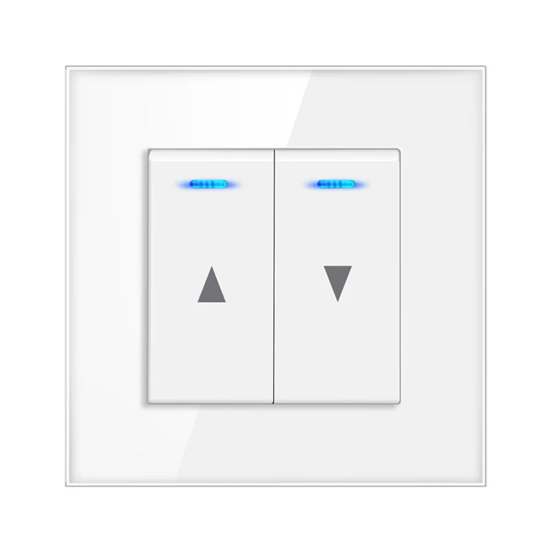 interrupteur mural bouton pression noir blanc gris moderne minimaliste fixations certifications rohs