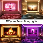 ruban led multicolore moderne clips télécommande application mobile synchronisation musicaleRGBO