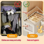 Boîte de rangement pliable organisant des sous-vêtements et chaussettes