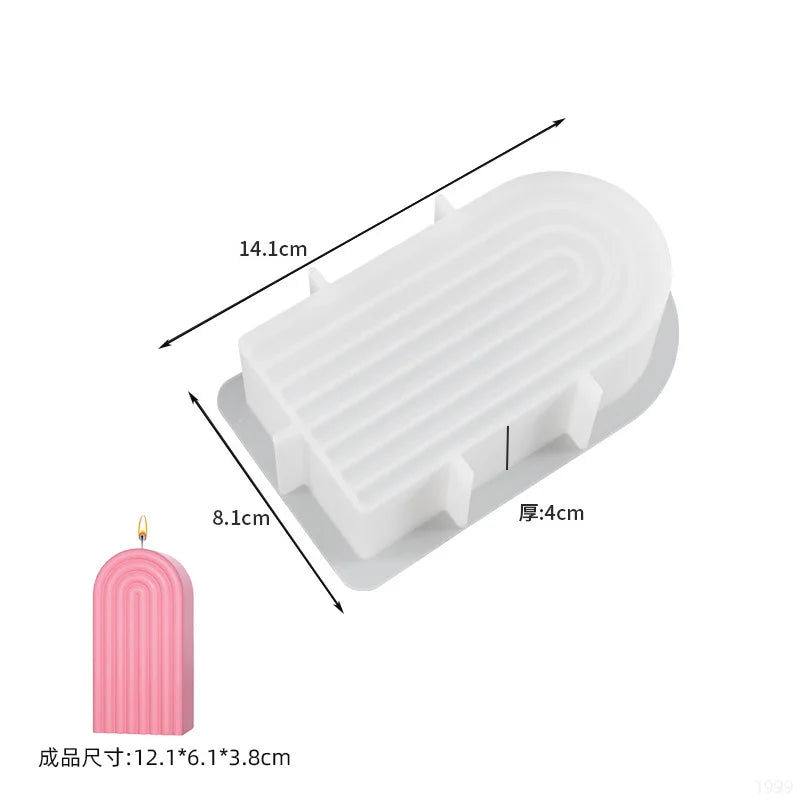 moules silicone céramiques blancs rayures géométriques modernes minimalistes artisanat maison bricolage