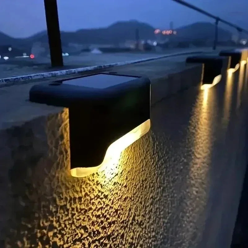 lampes solaires led extérieures modernes marron noir beige escaliers terrasse jardin ip45 abs