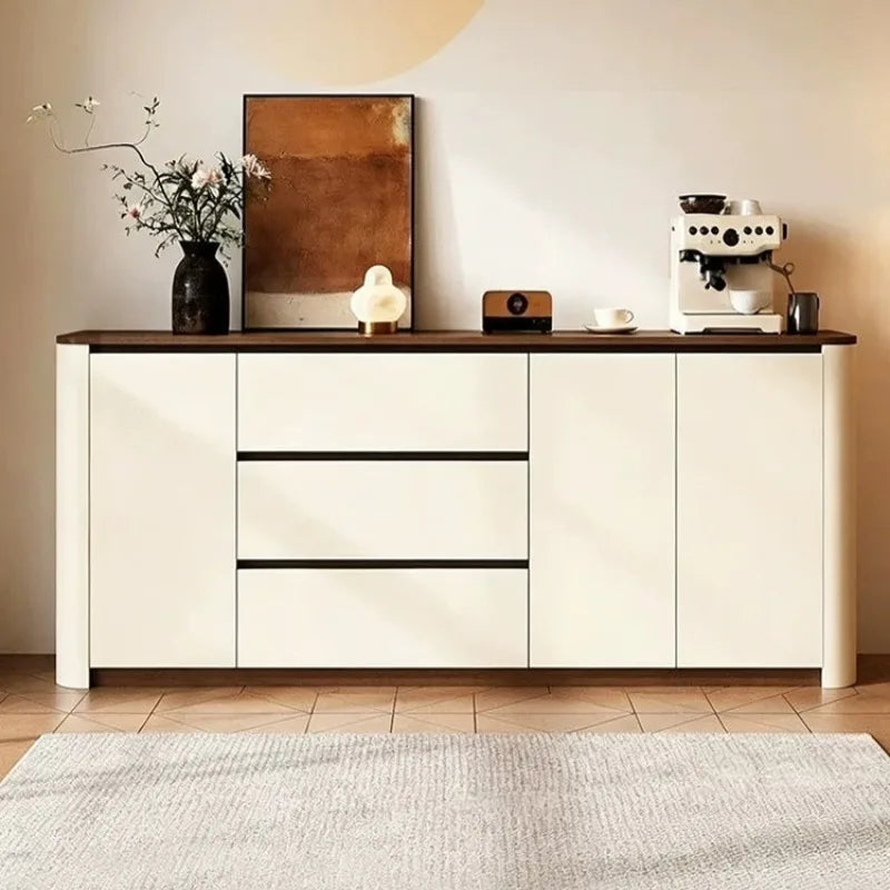meuble rangement moderne blanc tiroirs entrée salon 180cm large