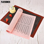tapis cuisson silicone antiadhésif rose noir moderne cuisine pâtisserie environnement