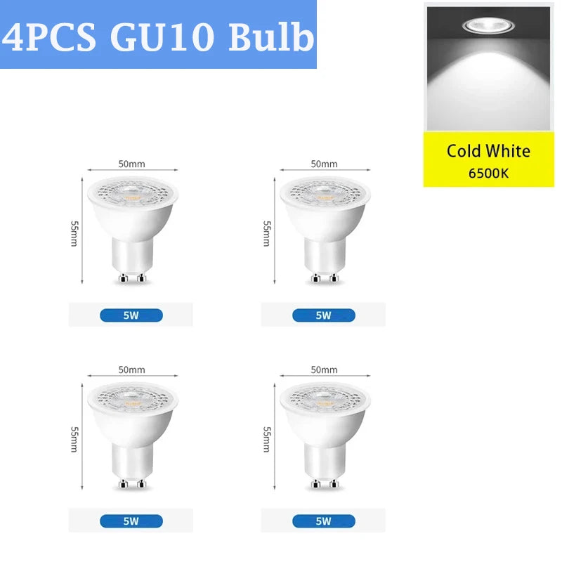 spots led plafonniers gu10 remplaçables ampoules modernes éclairage intérieur chambre cuisine